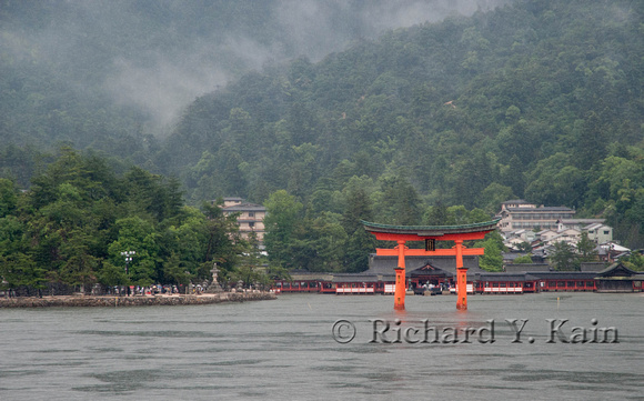 "Floating" Torii Gate from the Ferry