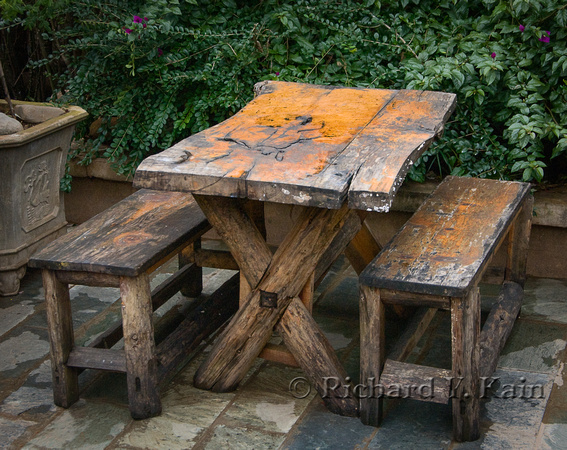 Child's Table and Benches
