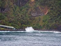 Waves preventing us from landing on Pitcairn Island #2
