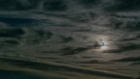 Moon behind Clouds