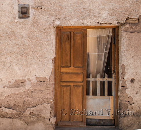Fenced doorway