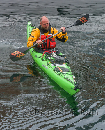 Bright Green Kayak